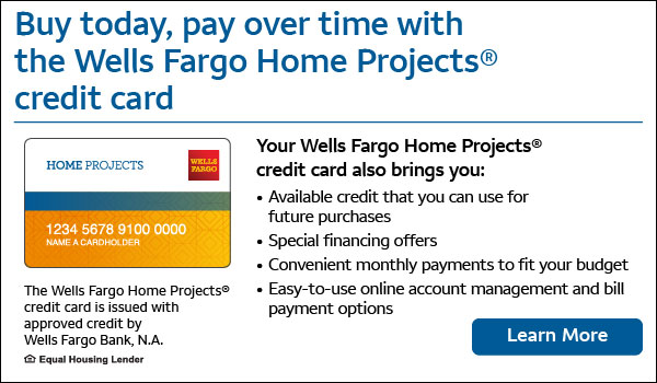 wells fargo ad for financing. 